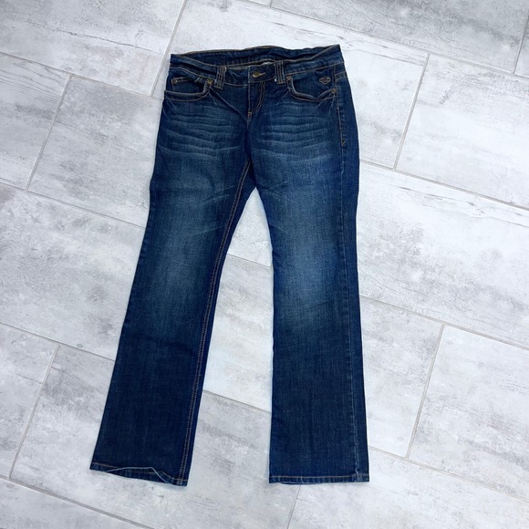 Harley Davdson Women's Bootcut Jeans Size 8 - Picture 1 of 10